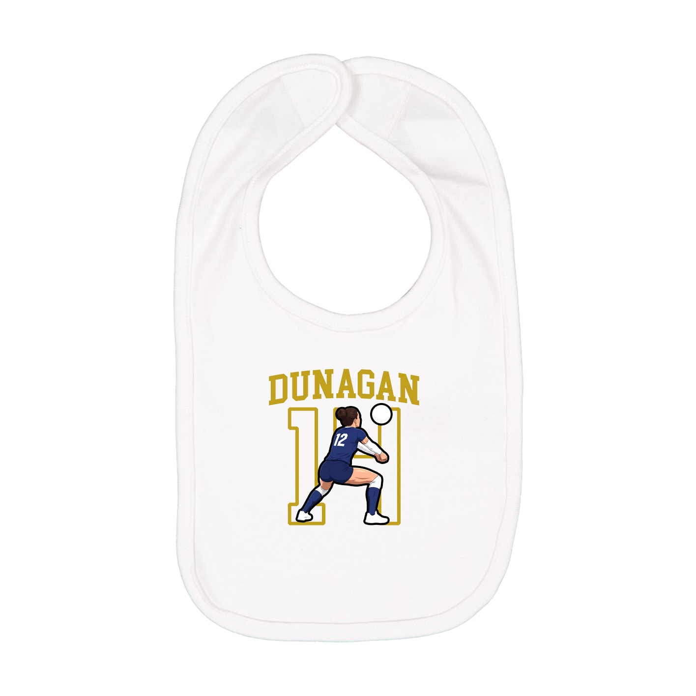 Infant Bib — Shirsey in White