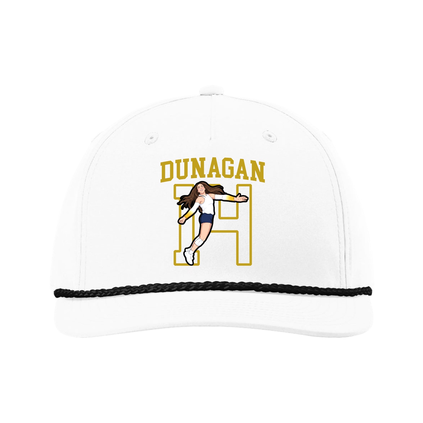 Five-Panel Classic Rope Cap — Shirsey in White