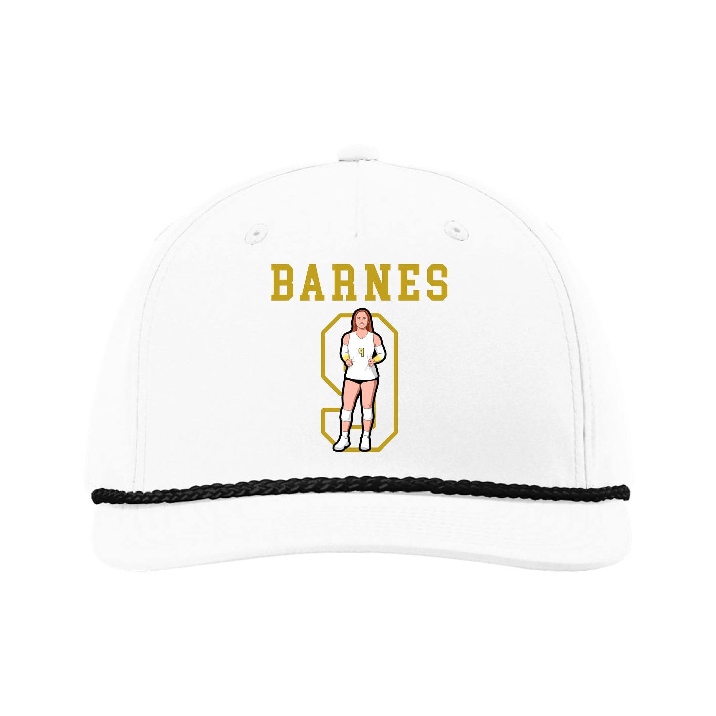Five-Panel Classic Rope Cap — Shirsey in White