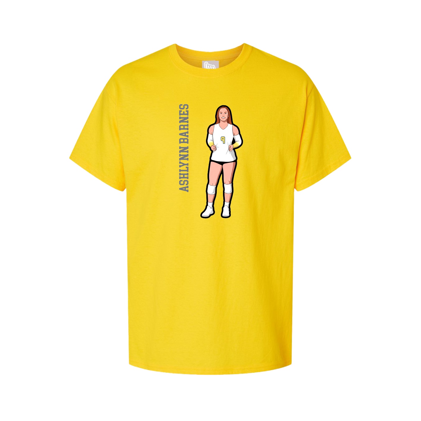 Tee — Name Vertical in Gold