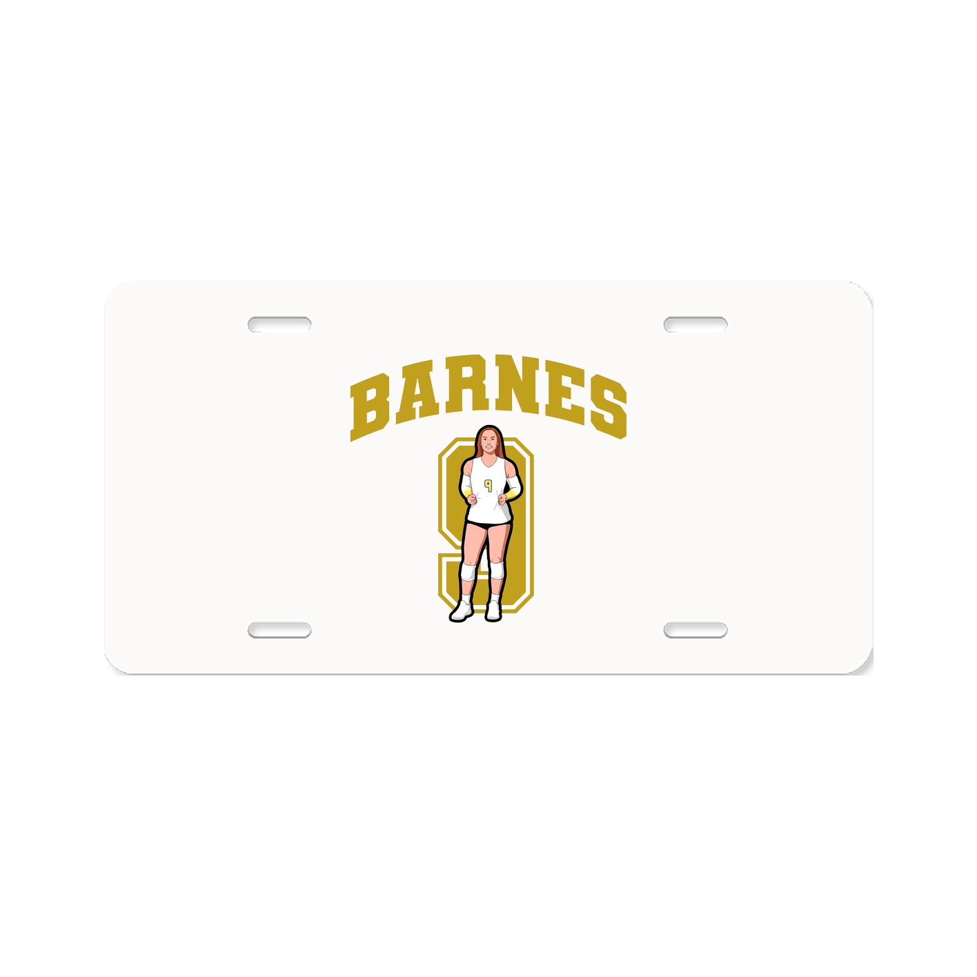 License Plate — Number in Classic