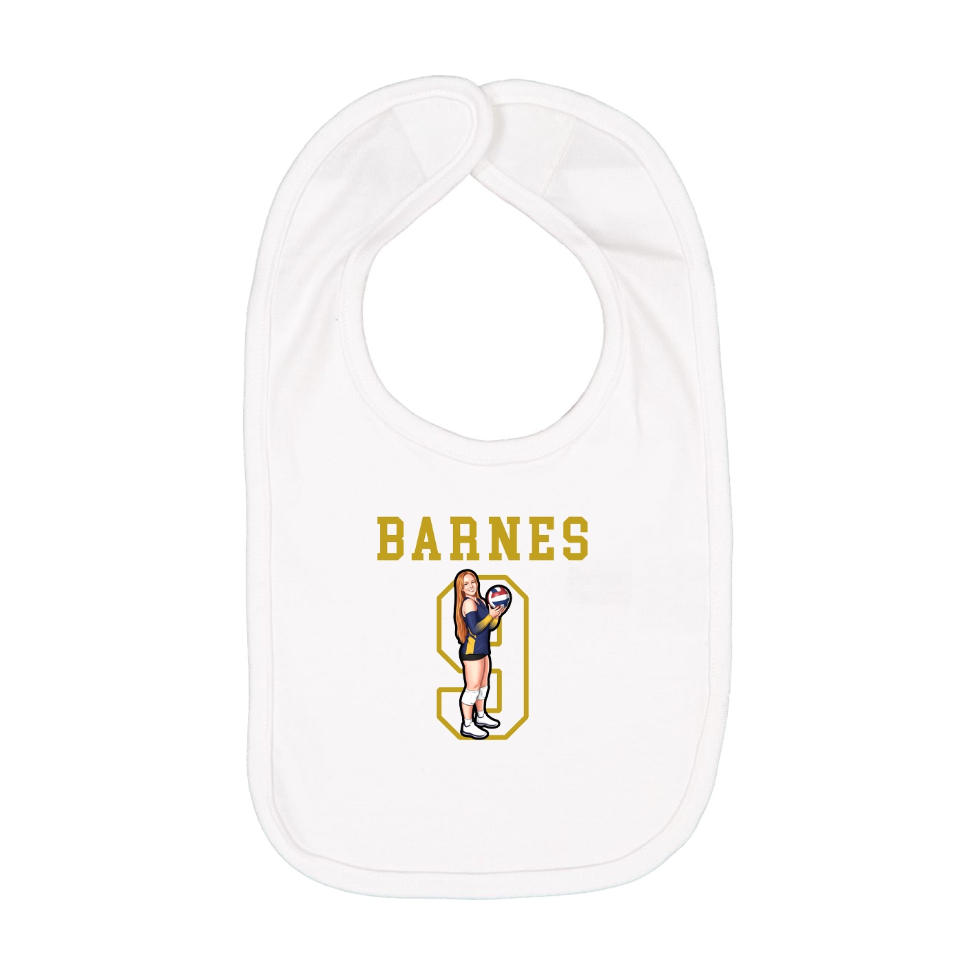 Infant Bib — Shirsey in White