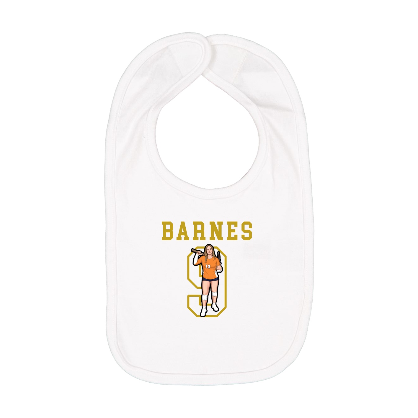 Infant Bib — Shirsey in White