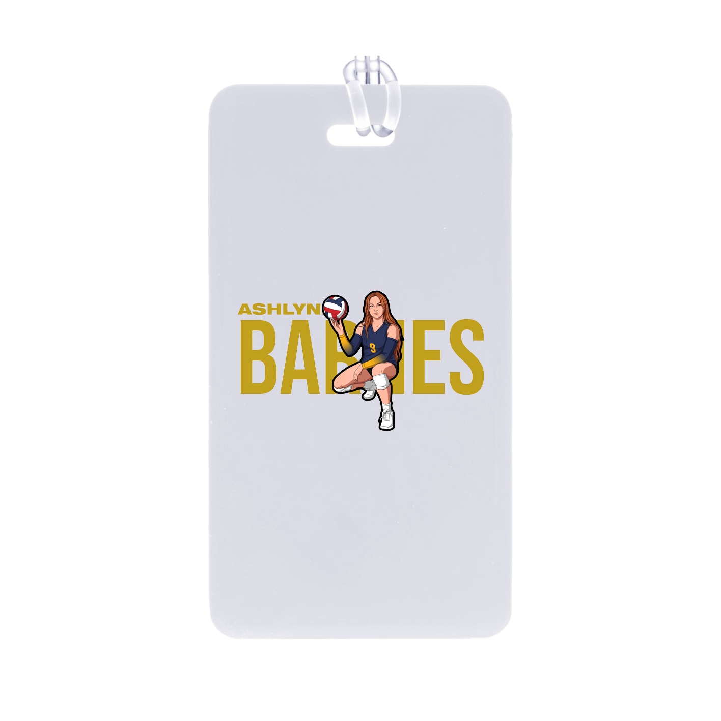 Bag Tag — Player Name in Classic