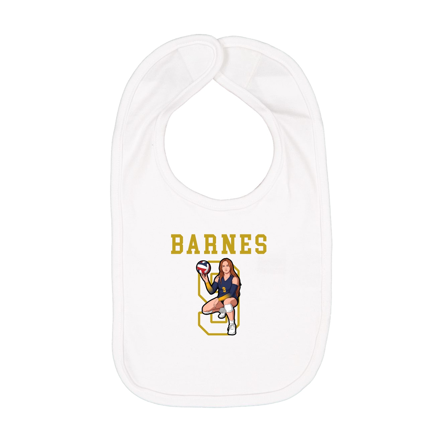 Infant Bib — Shirsey in White