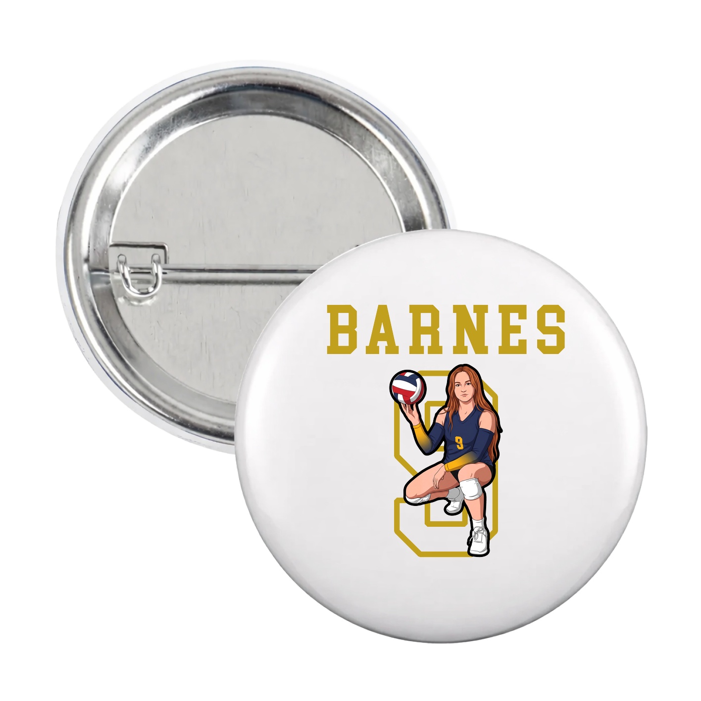 Game Day Button — Shirsey in White