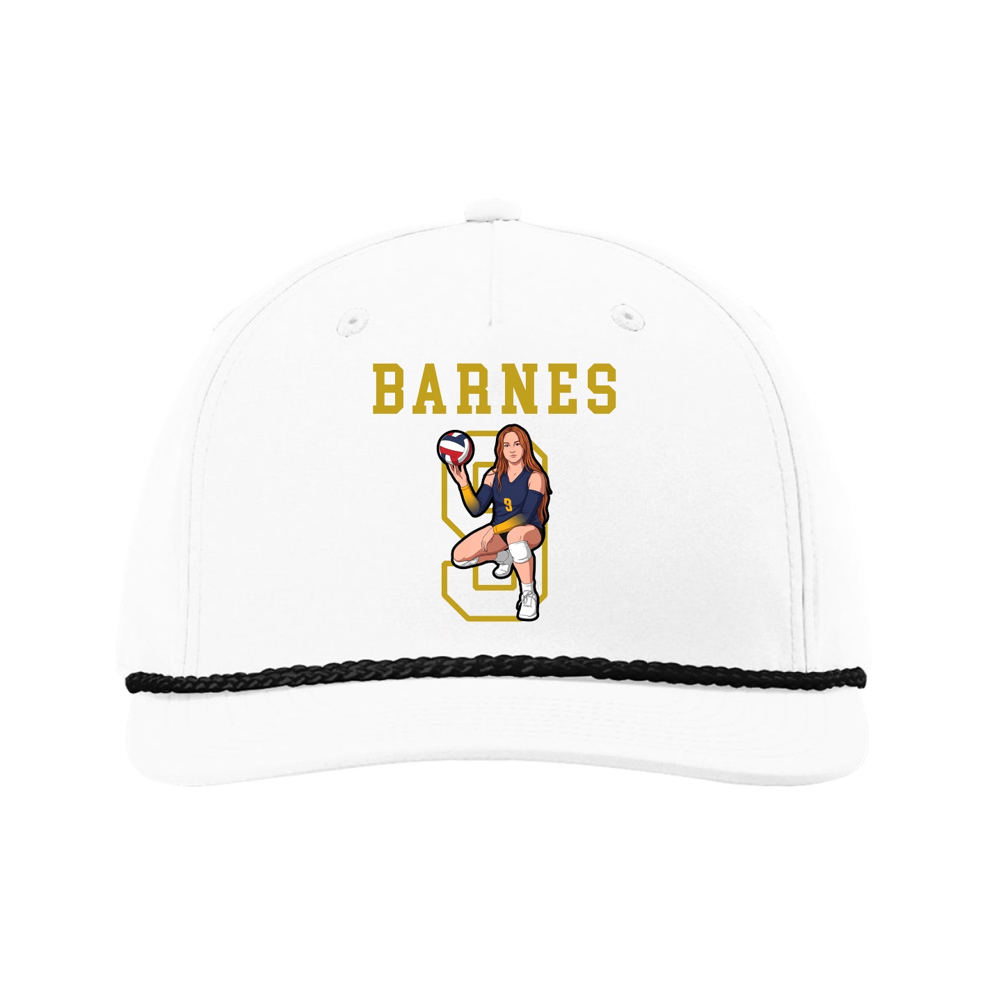 Five-Panel Classic Rope Cap — Shirsey in White