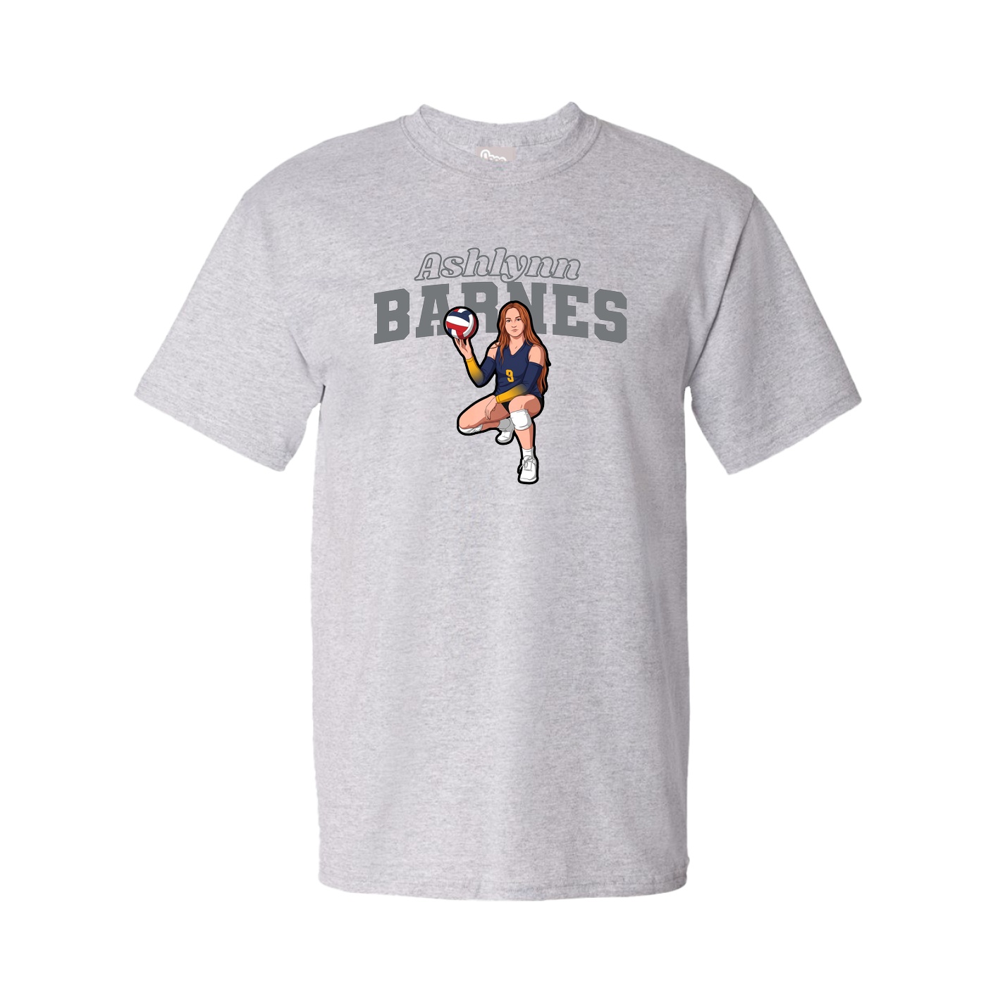Tee — Name Arch in Grey