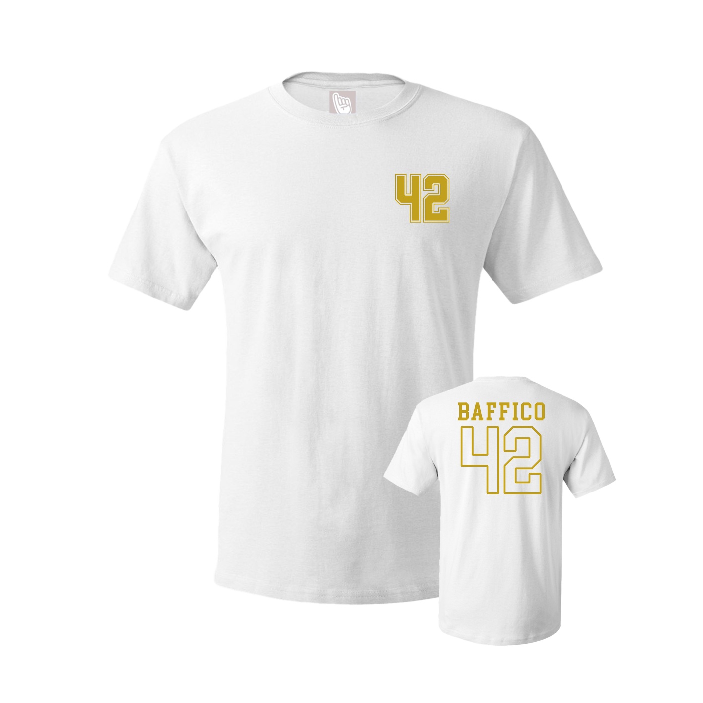 Youth Tee — Chest Back in White