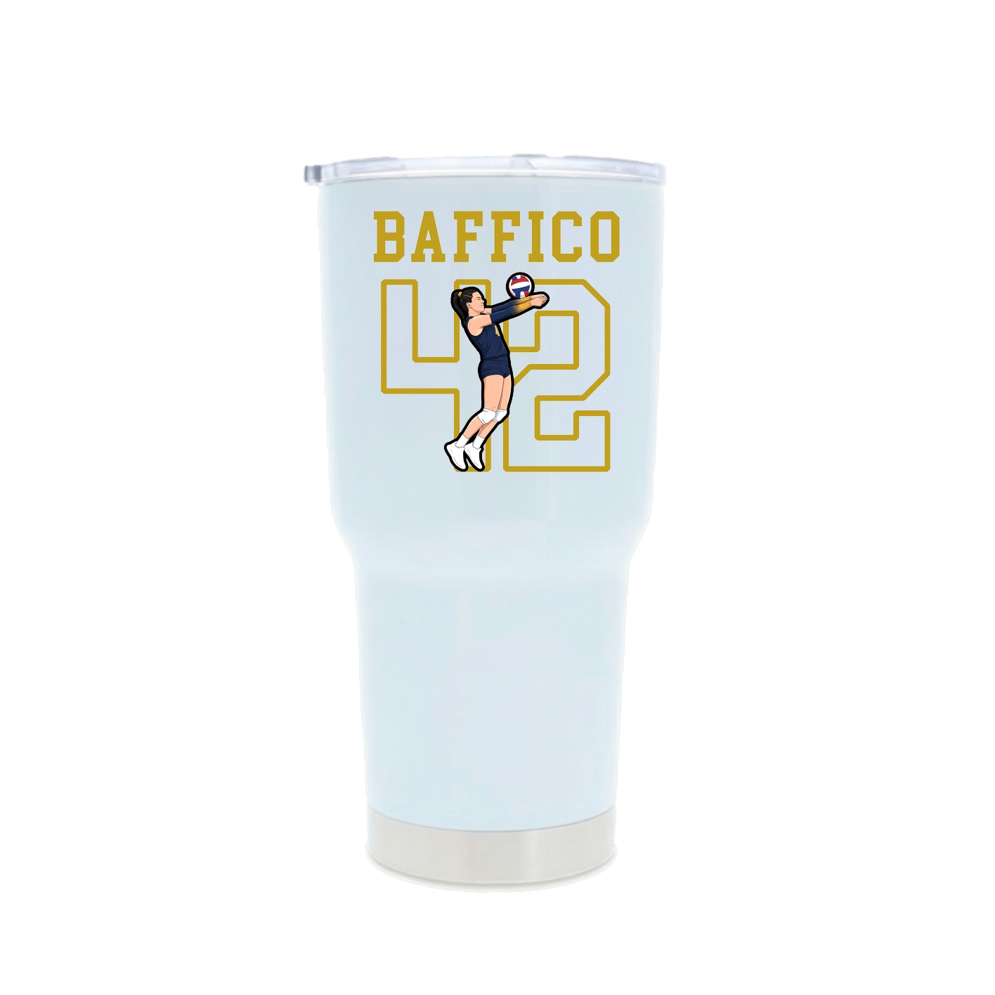 30oz Stainless Steel Tumbler — Shirsey in White
