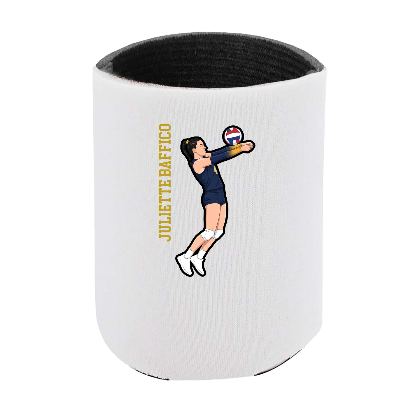 Can Holder — Name Vertical in White