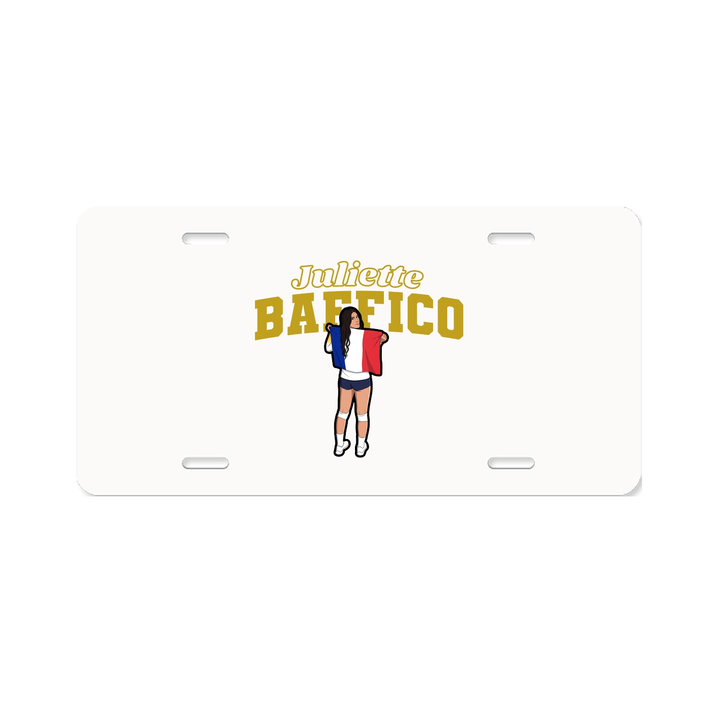 License Plate — Name Arch in Classic