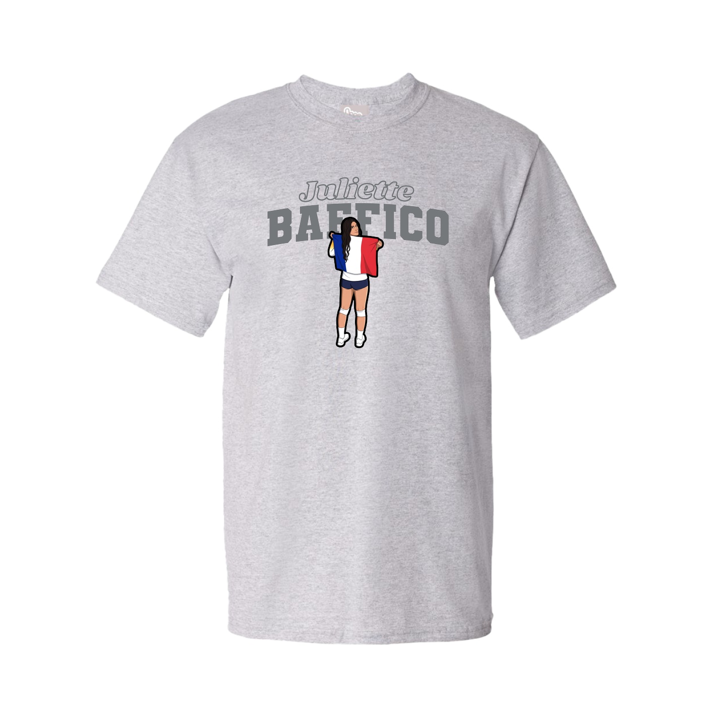 Tee — Name Arch in Grey