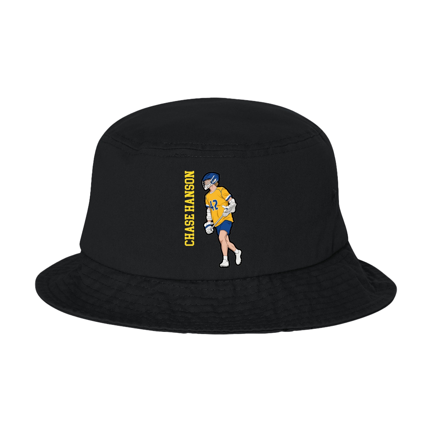 Bucket Cap — Name Vertical in Black