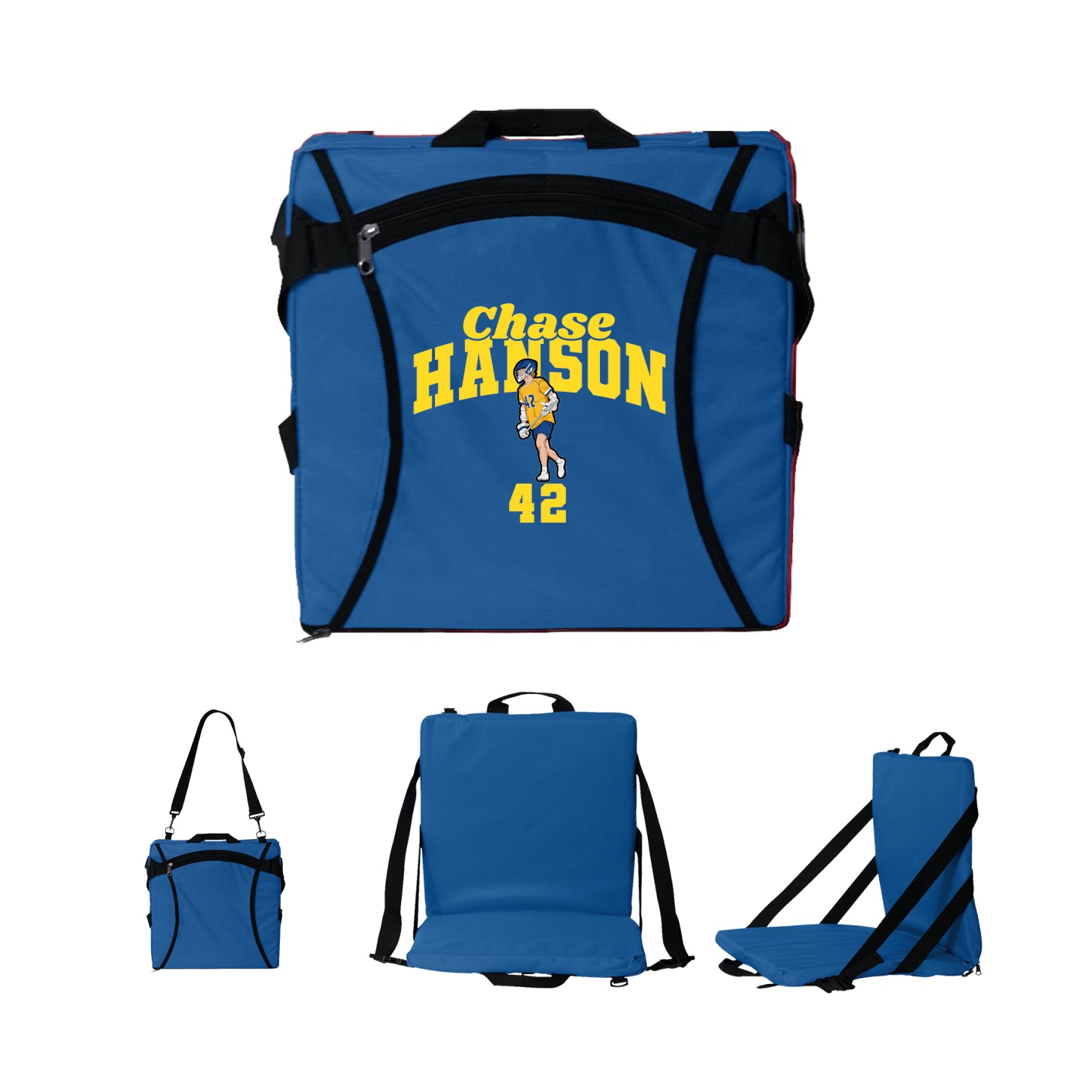 Folding Stadium Seat — Signature Arch in Royal
