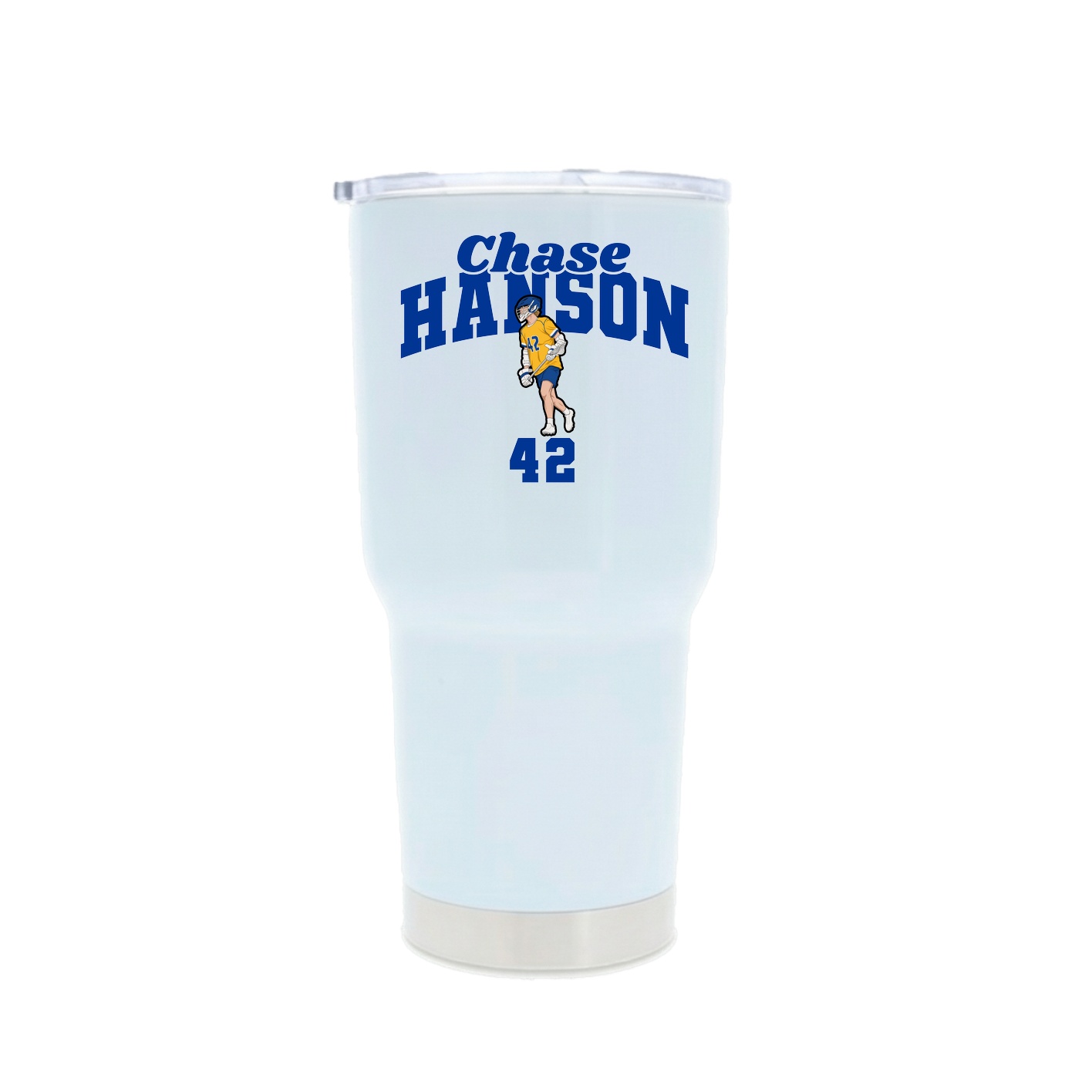 30oz Stainless Steel Tumbler — Signature Arch in White