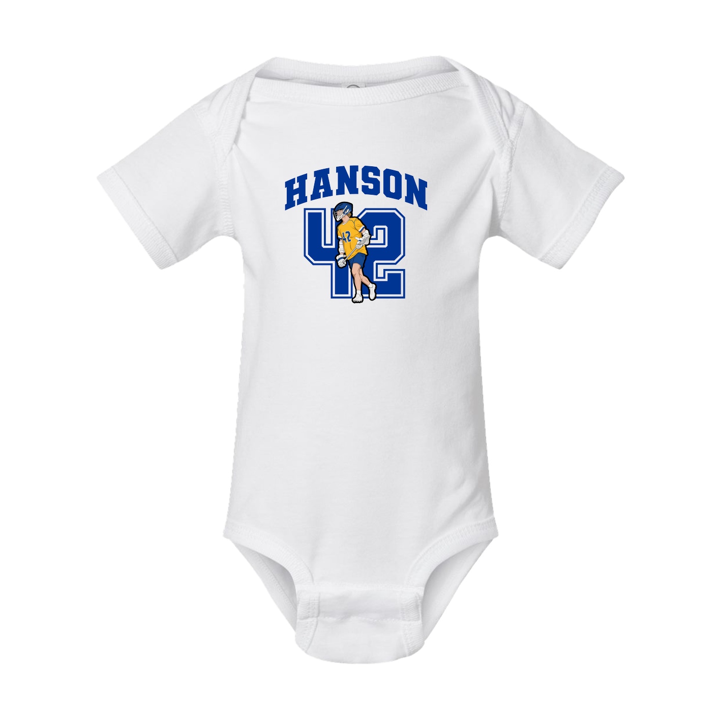 Baby Onesie — Number in White