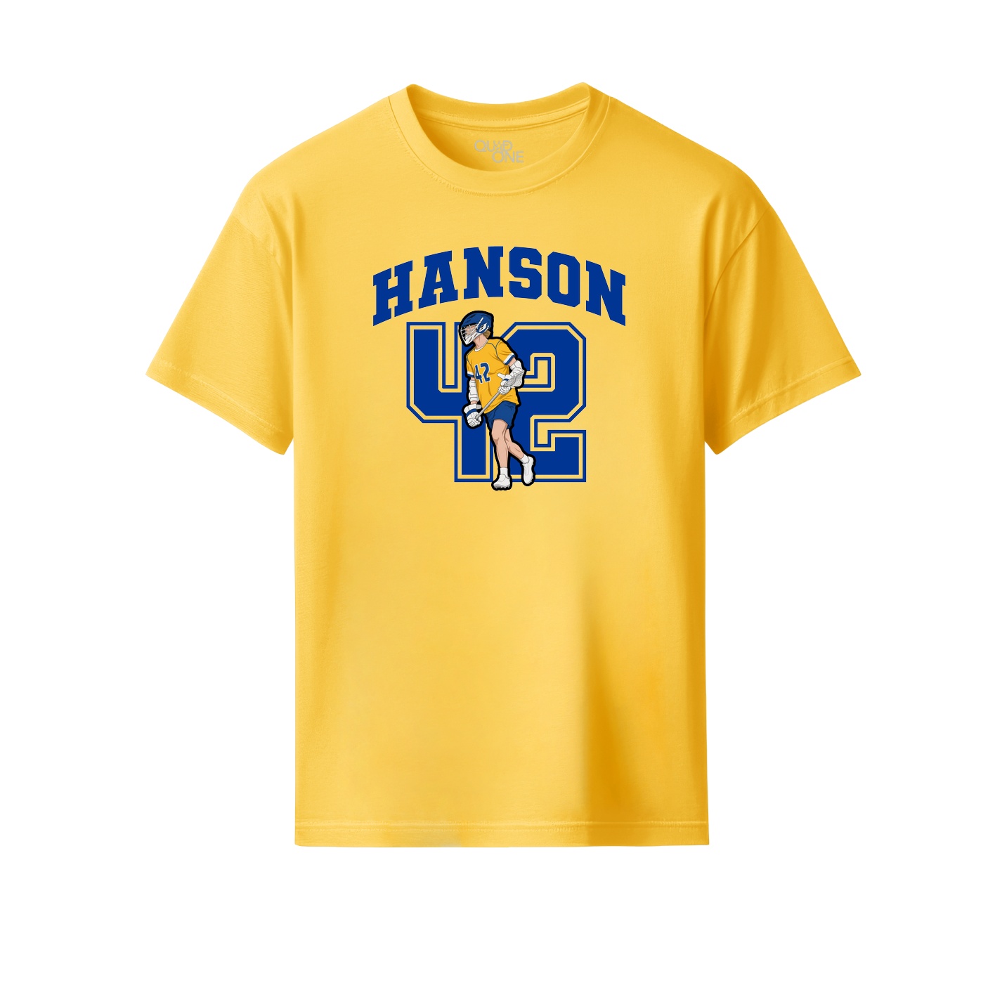 Youth Tee — Number in Yellow