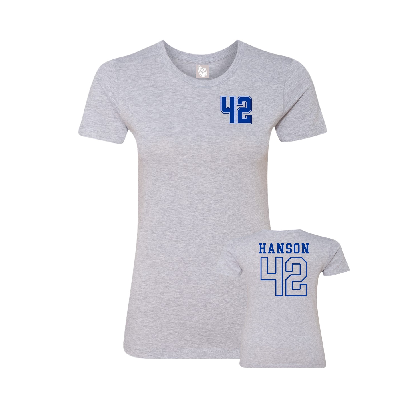 Womens Tee — Chest Back in Grey