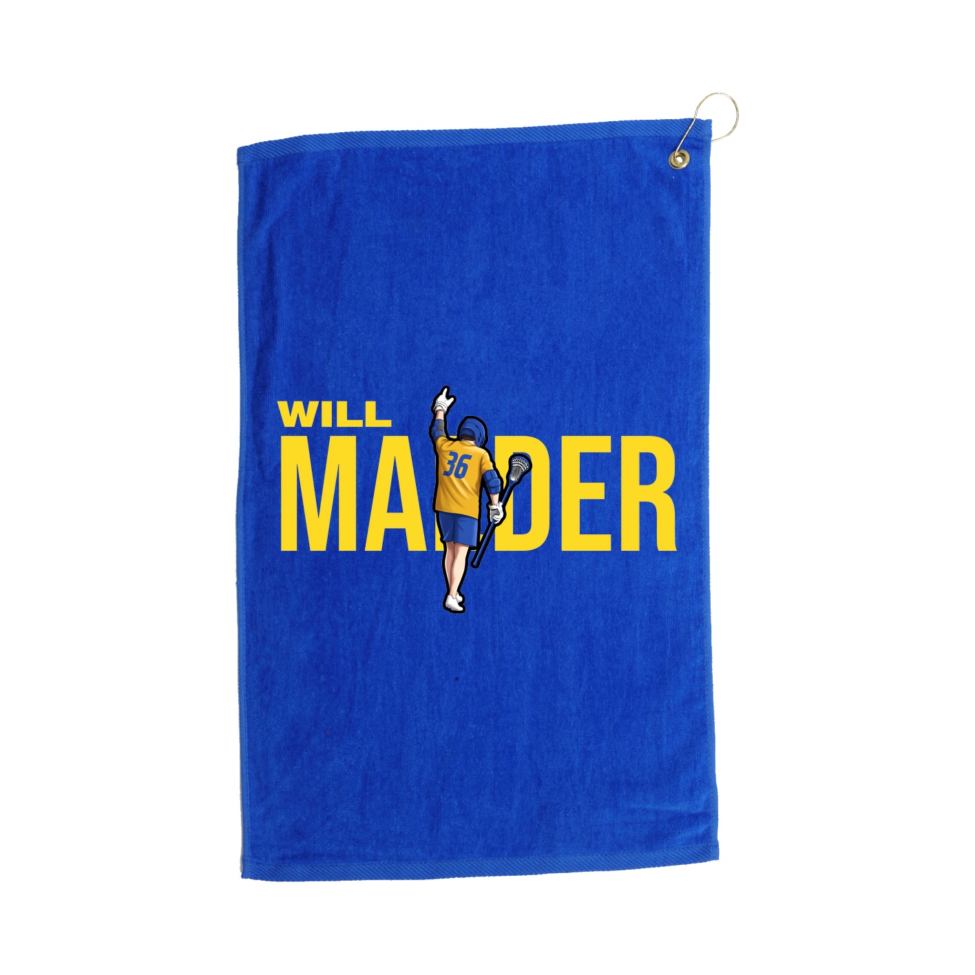 Golf Towel — Player Name in Royal