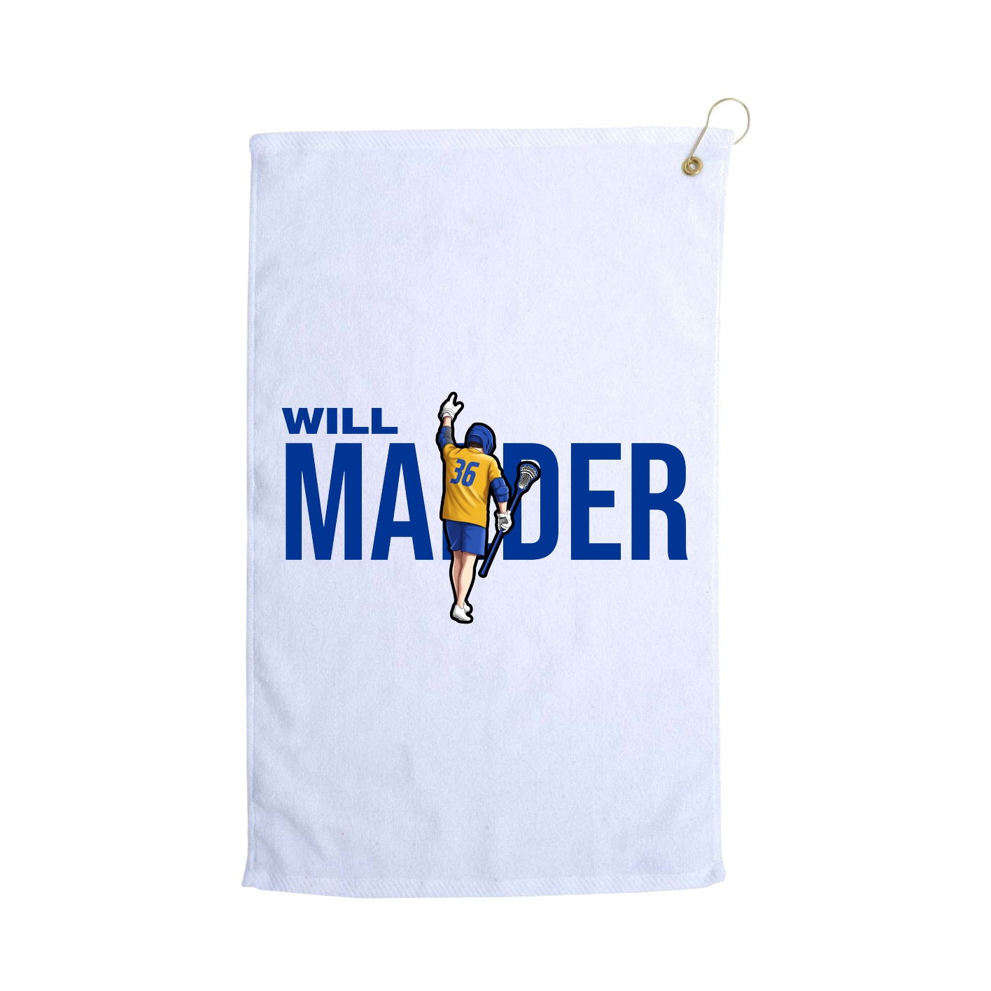 Golf Towel — Player Name in White