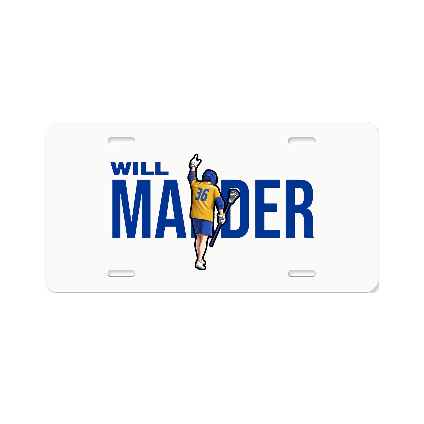 License Plate — Player Name in Classic