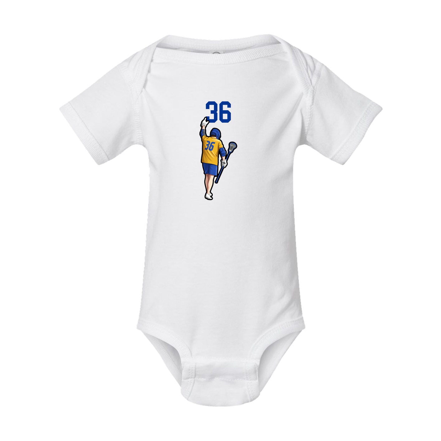 Baby Onesie — Number Top in White