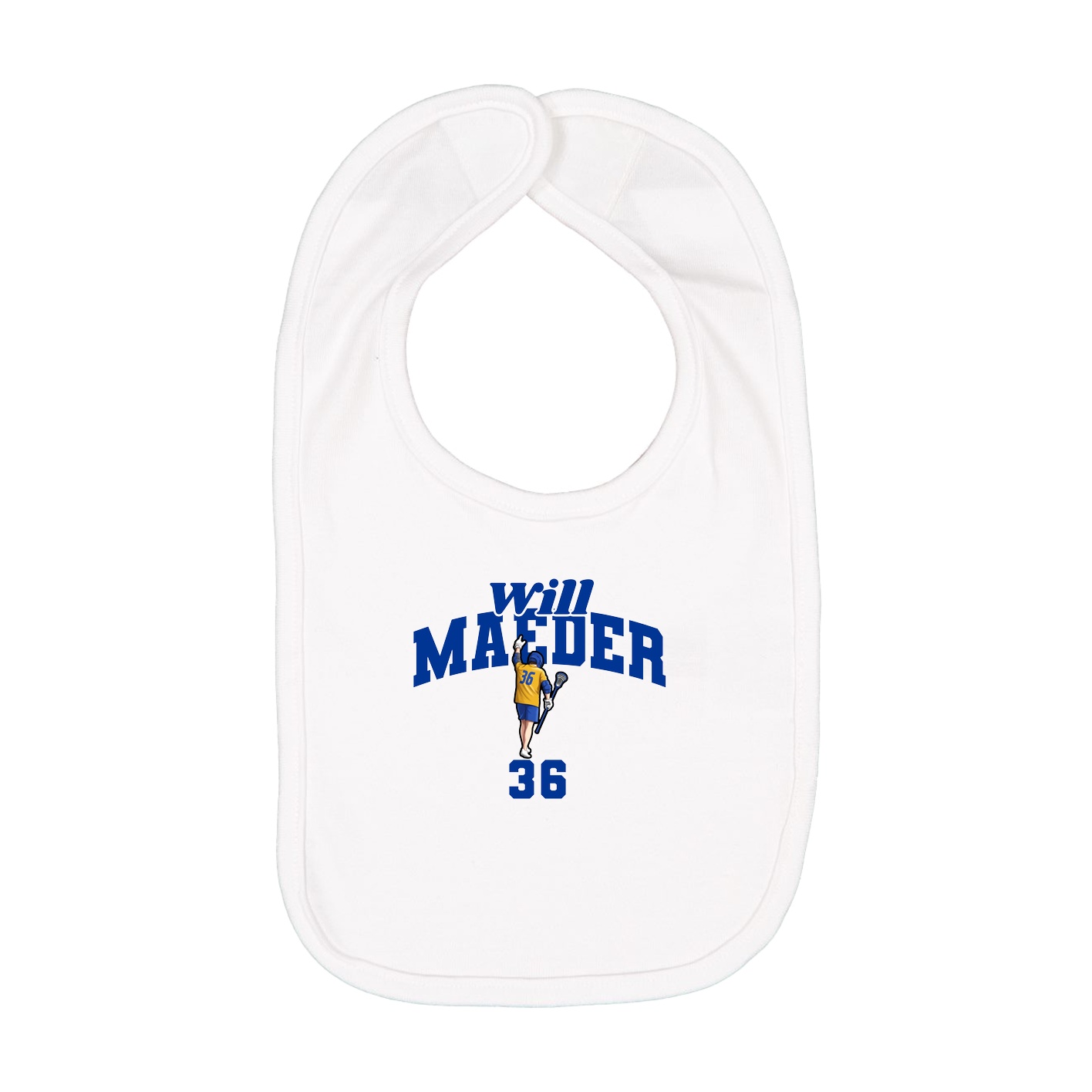 Infant Bib — Signature Arch in White