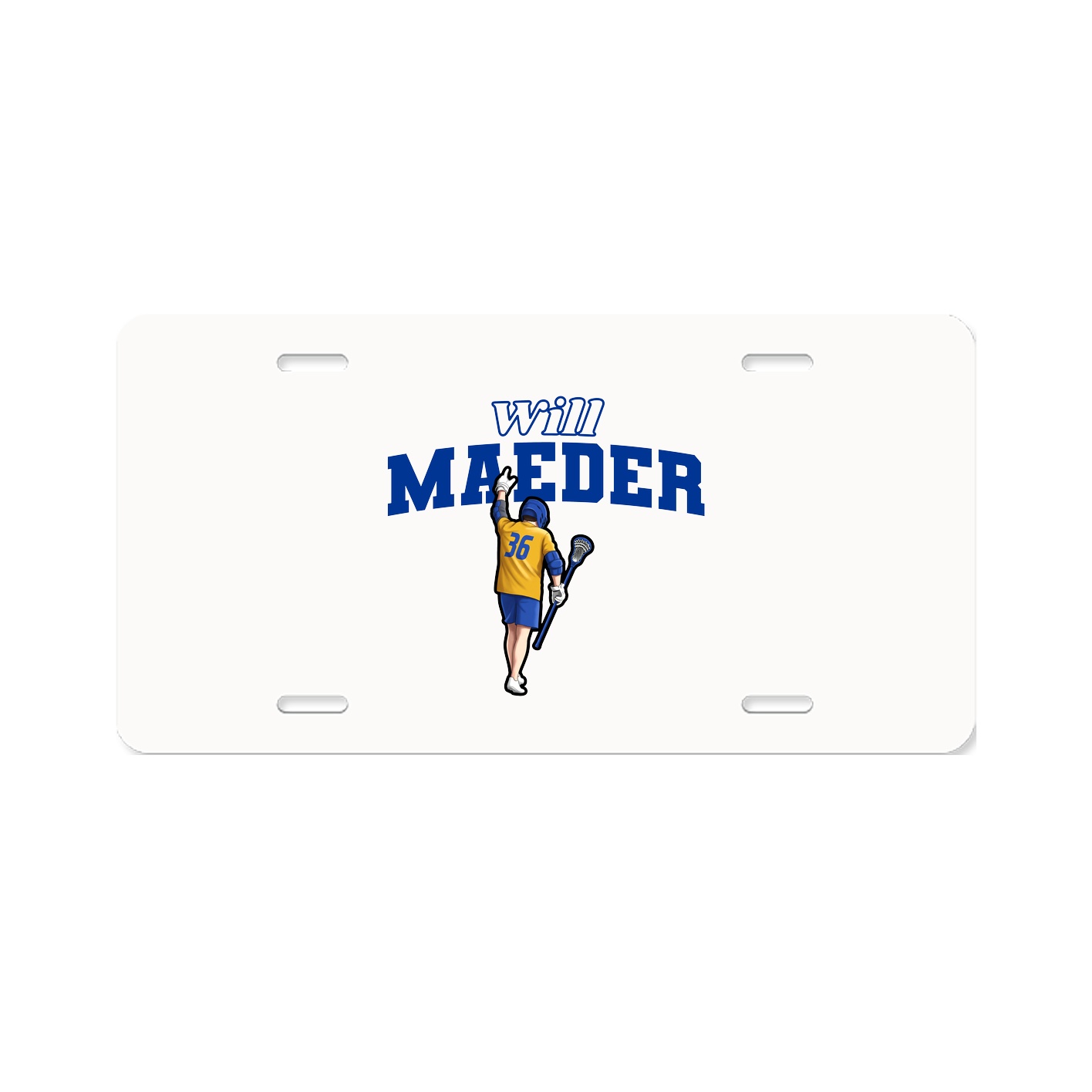 License Plate — Name Arch in Classic