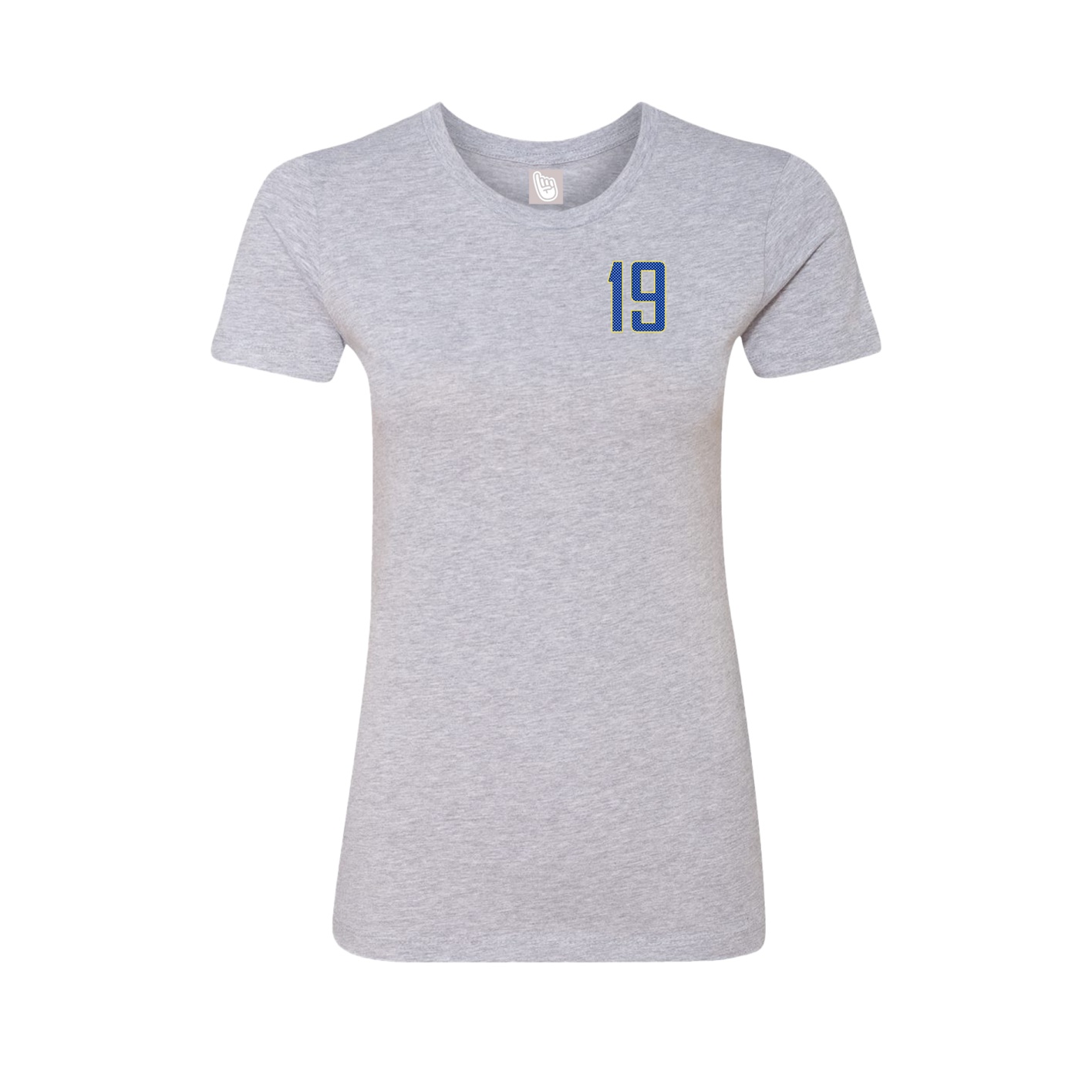 Fitted Women's Tee — Front Shirsy in Grey