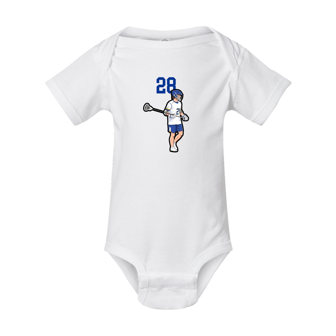 Baby Onesie — Number Top in White