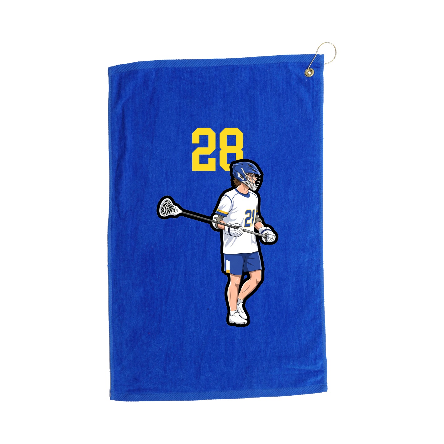 Golf Towel — Number Top in Royal