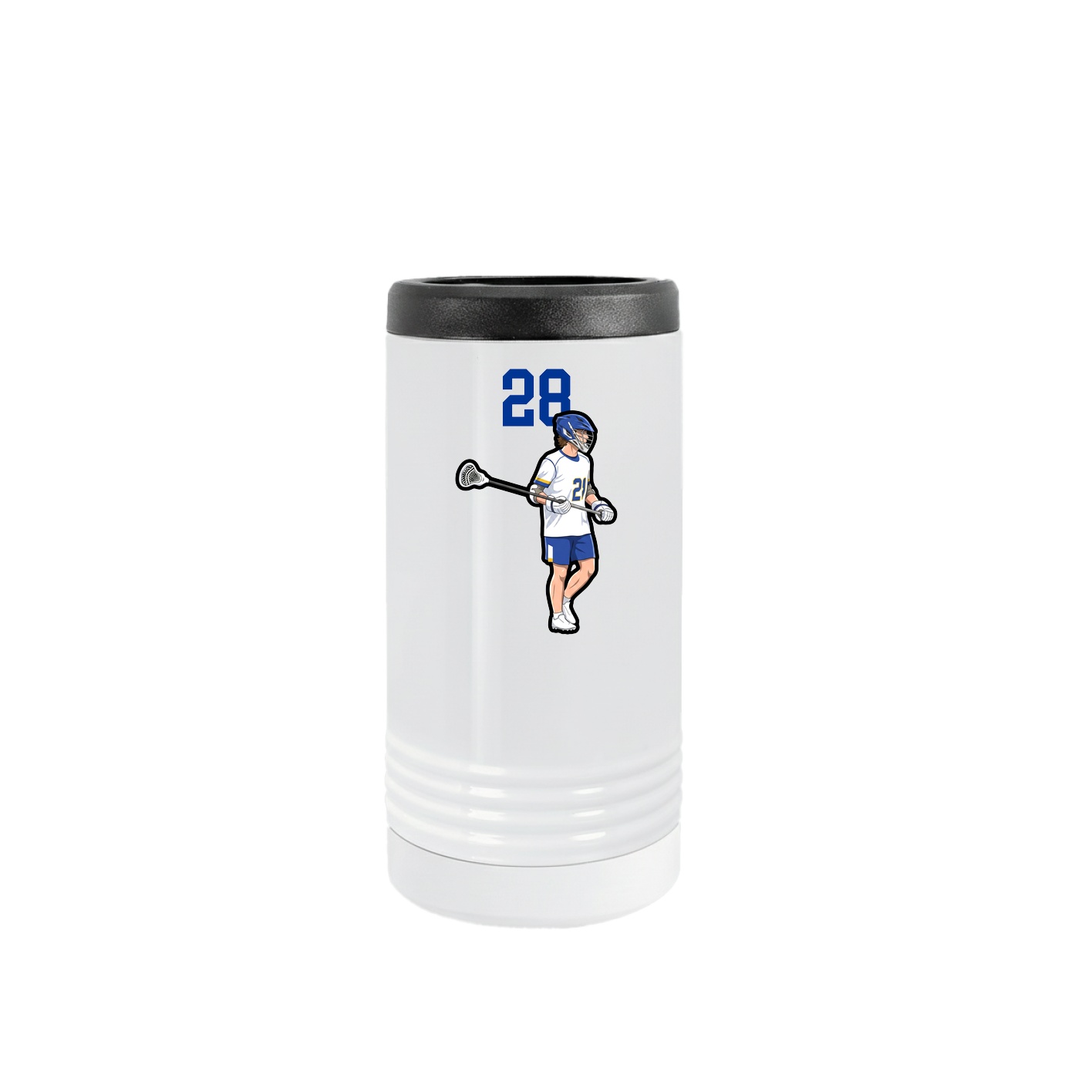 Slim Beverage Holder — Number Top in White
