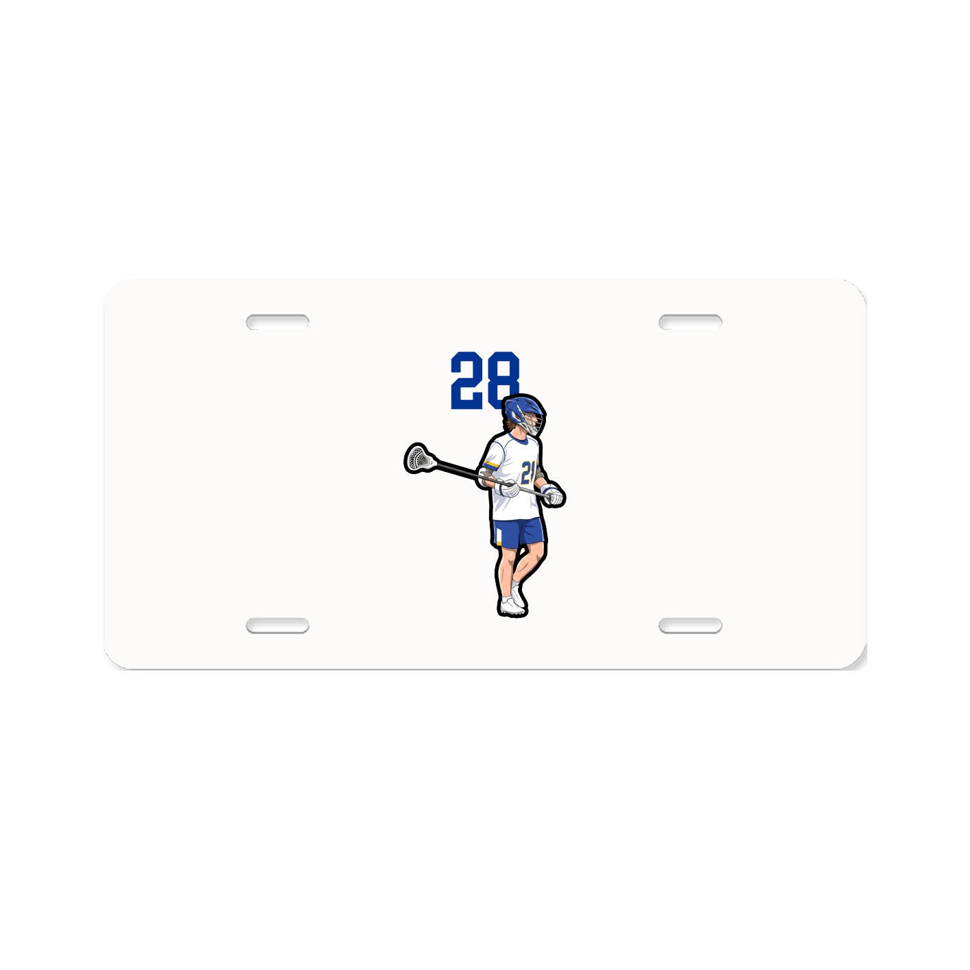 License Plate — Number Top in Classic