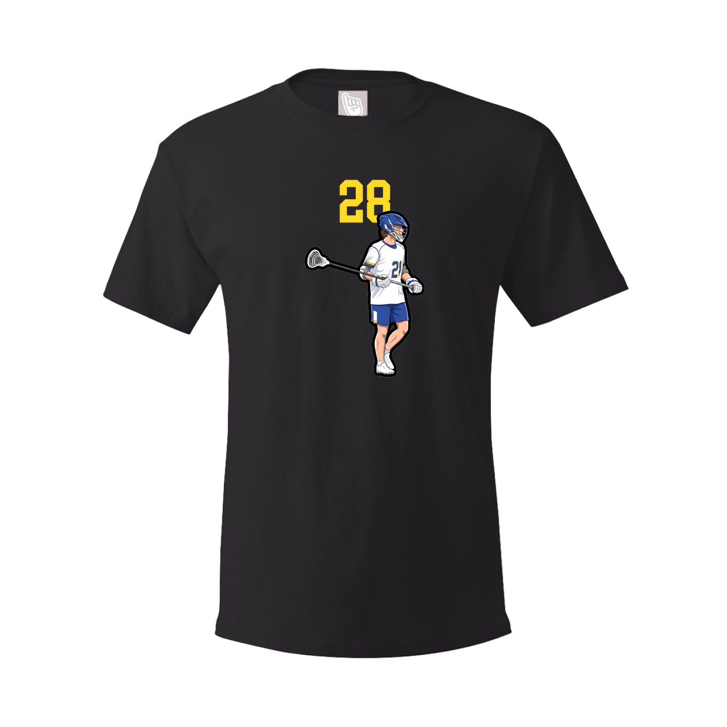 Youth Tee — Number Top in Black