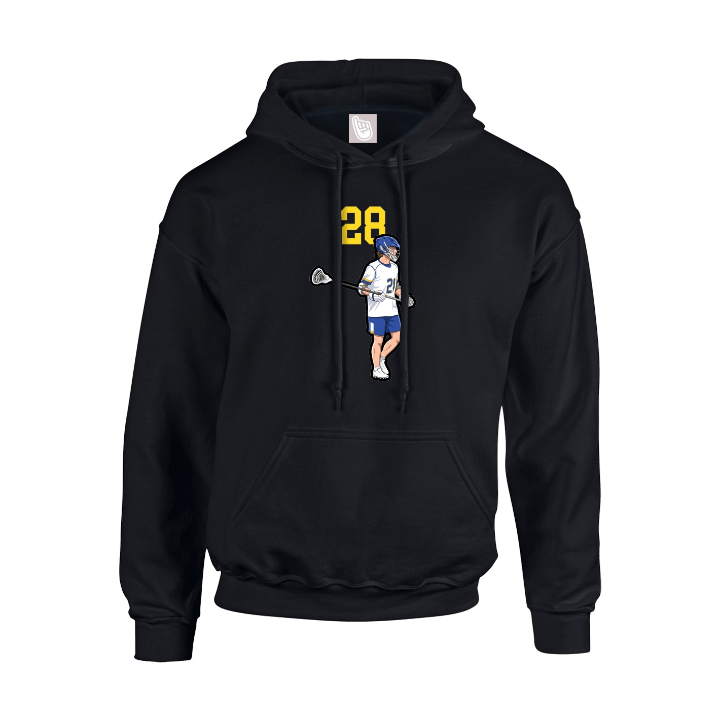 Hoodie — Number Top in Black