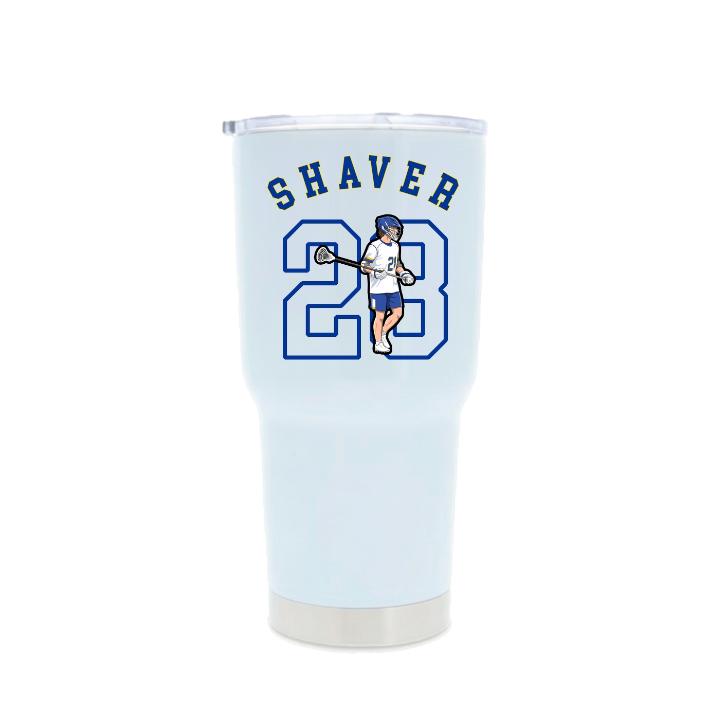 30oz Stainless Steel Tumbler — Shirsey Arch in White