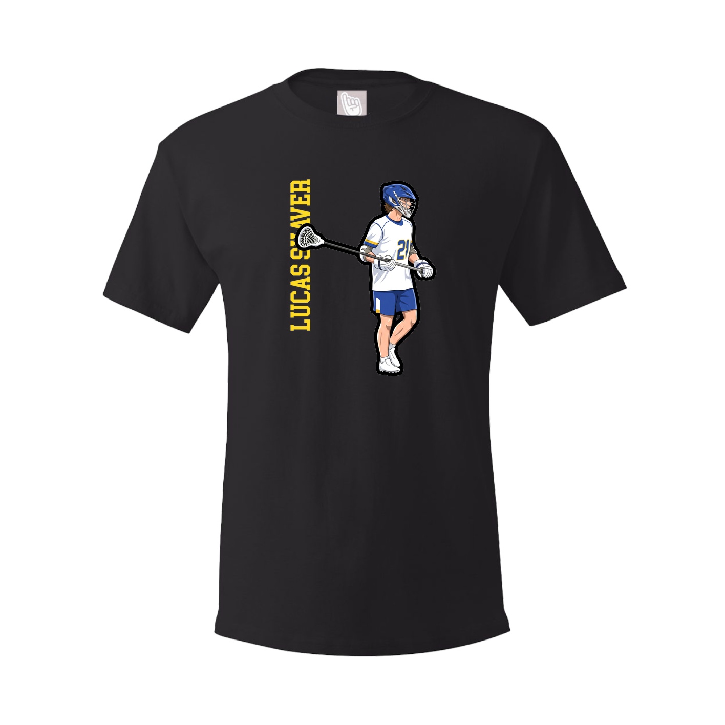 Tee — Name Vertical in Black