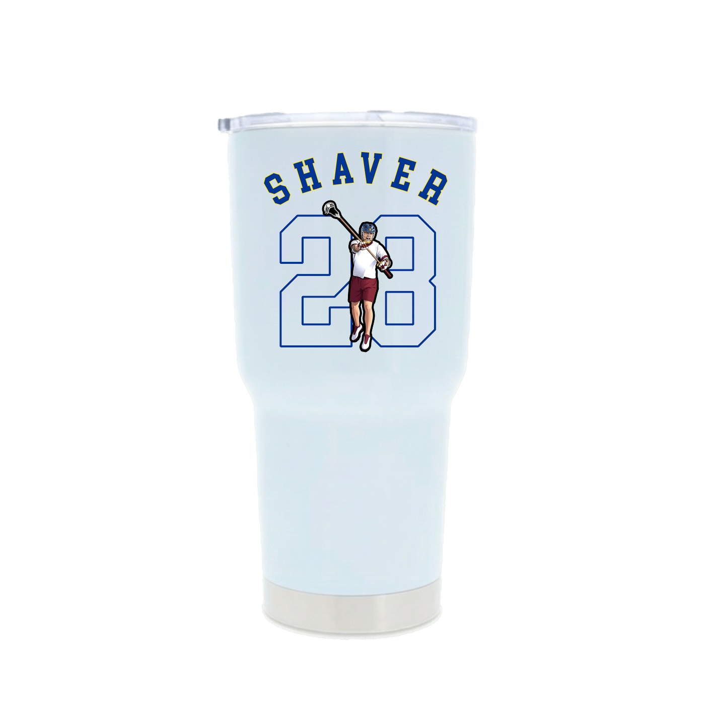 30oz Stainless Steel Tumbler — Shirsey Arch in White