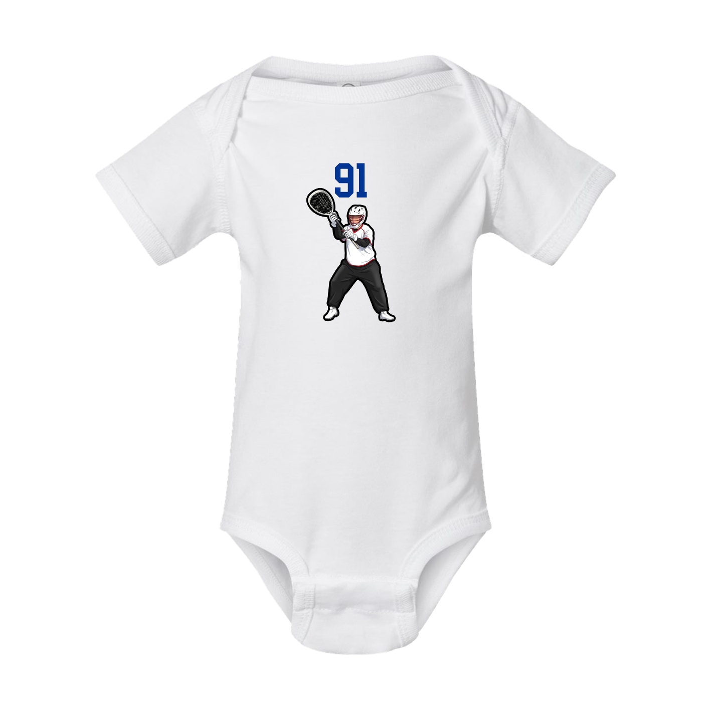 Baby Onesie — Number Top in White