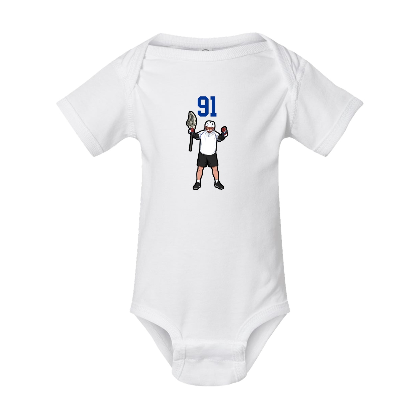 Baby Onesie — Number Top in White