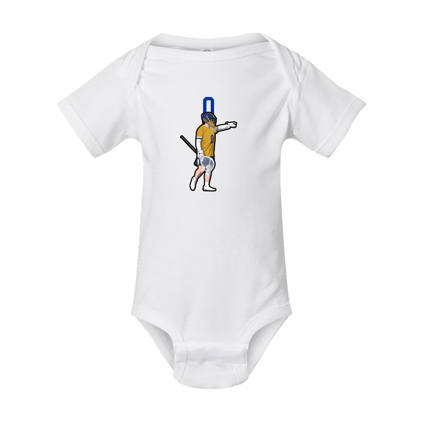 Baby Onesie — Number Top in White