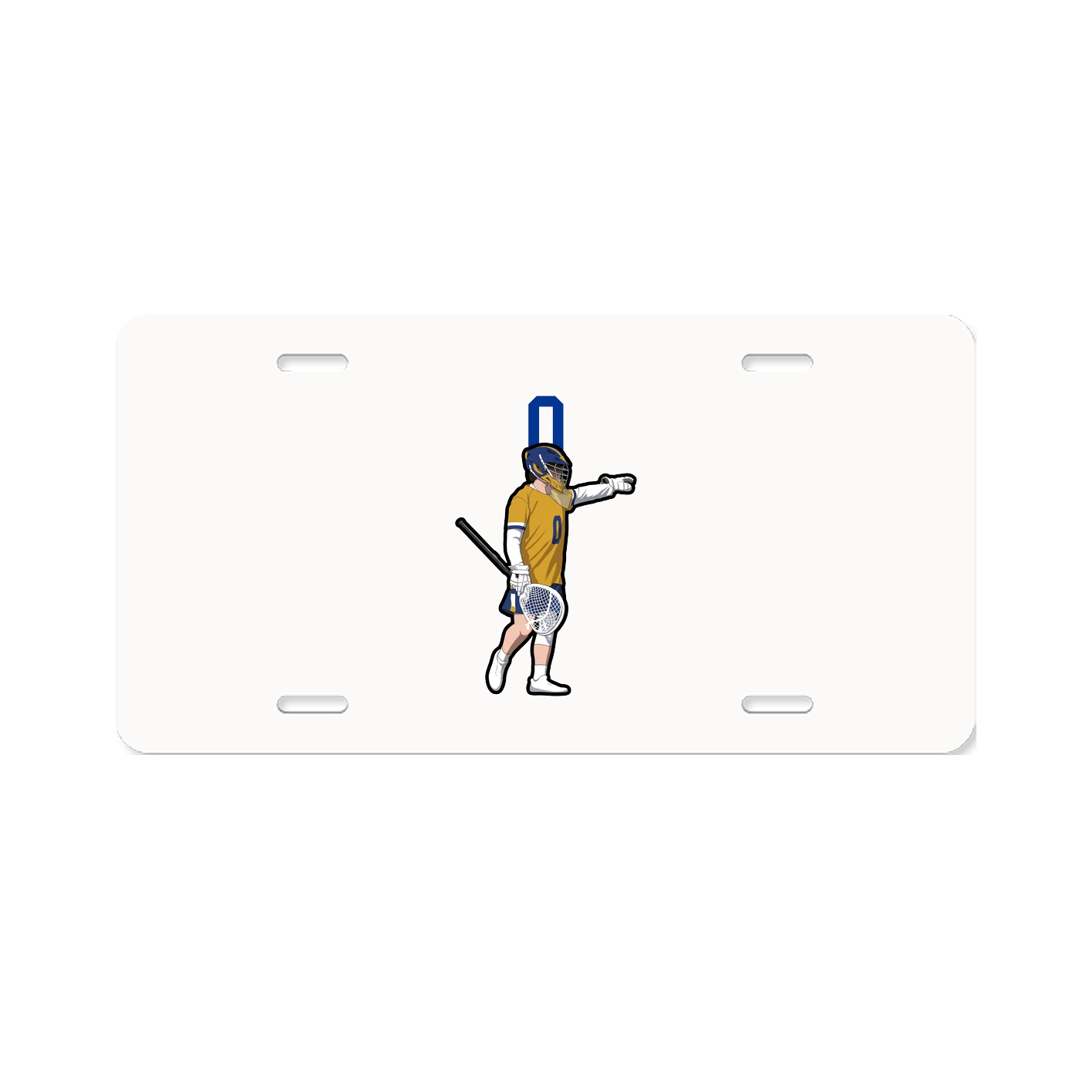 License Plate — Number Top in Classic