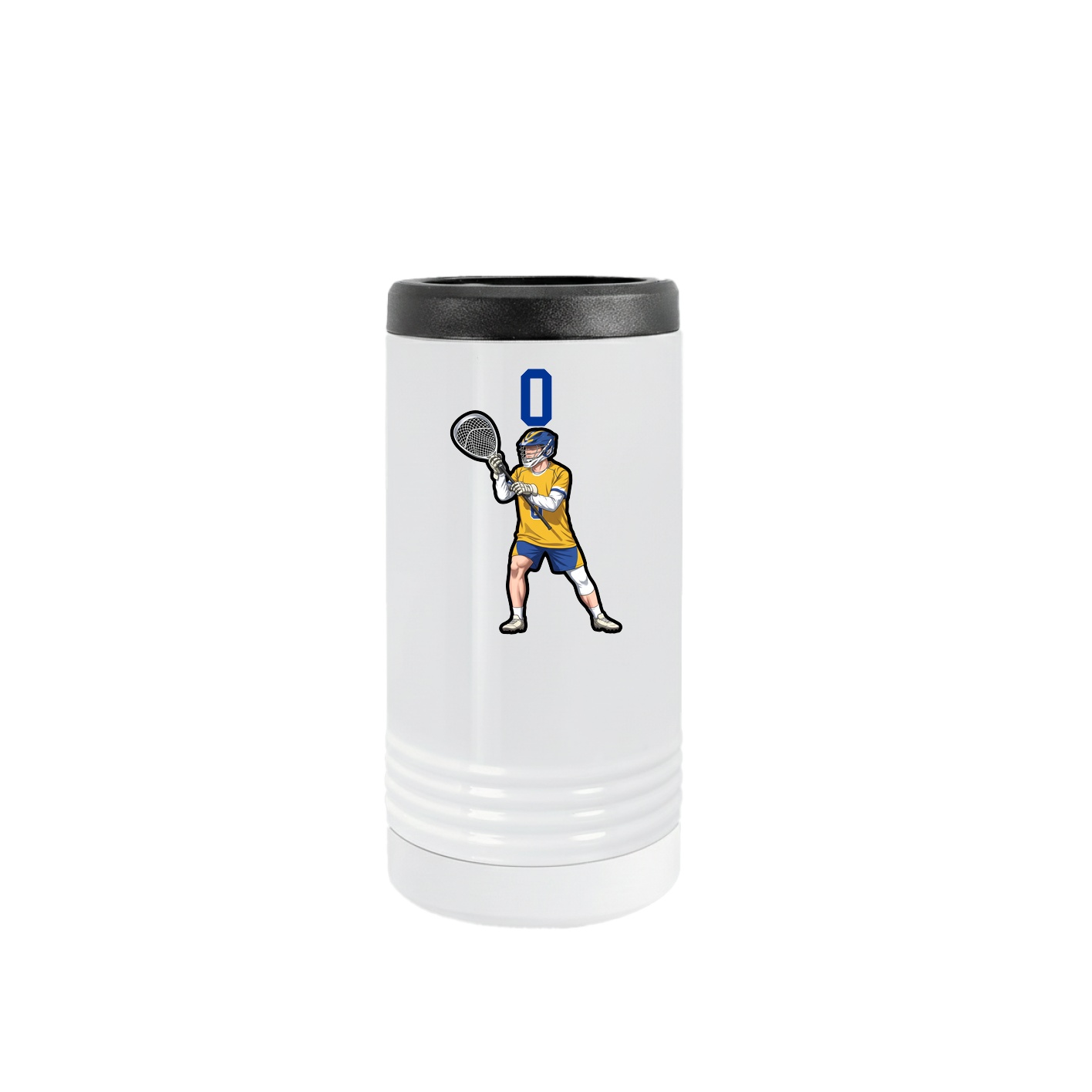 Slim Beverage Holder — Number Top in White
