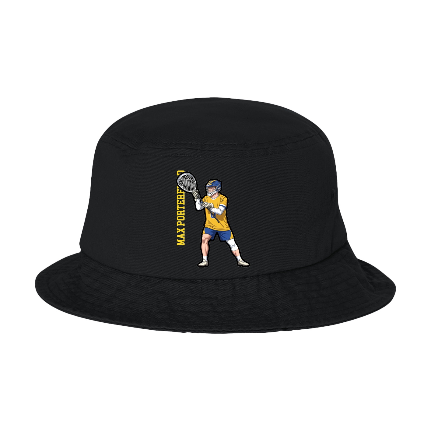 Bucket Cap — Name Vertical in Black