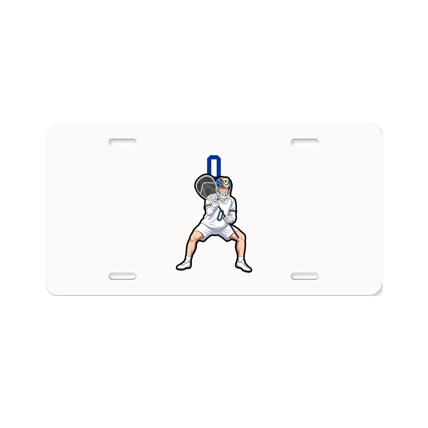 License Plate — Number Top in Classic