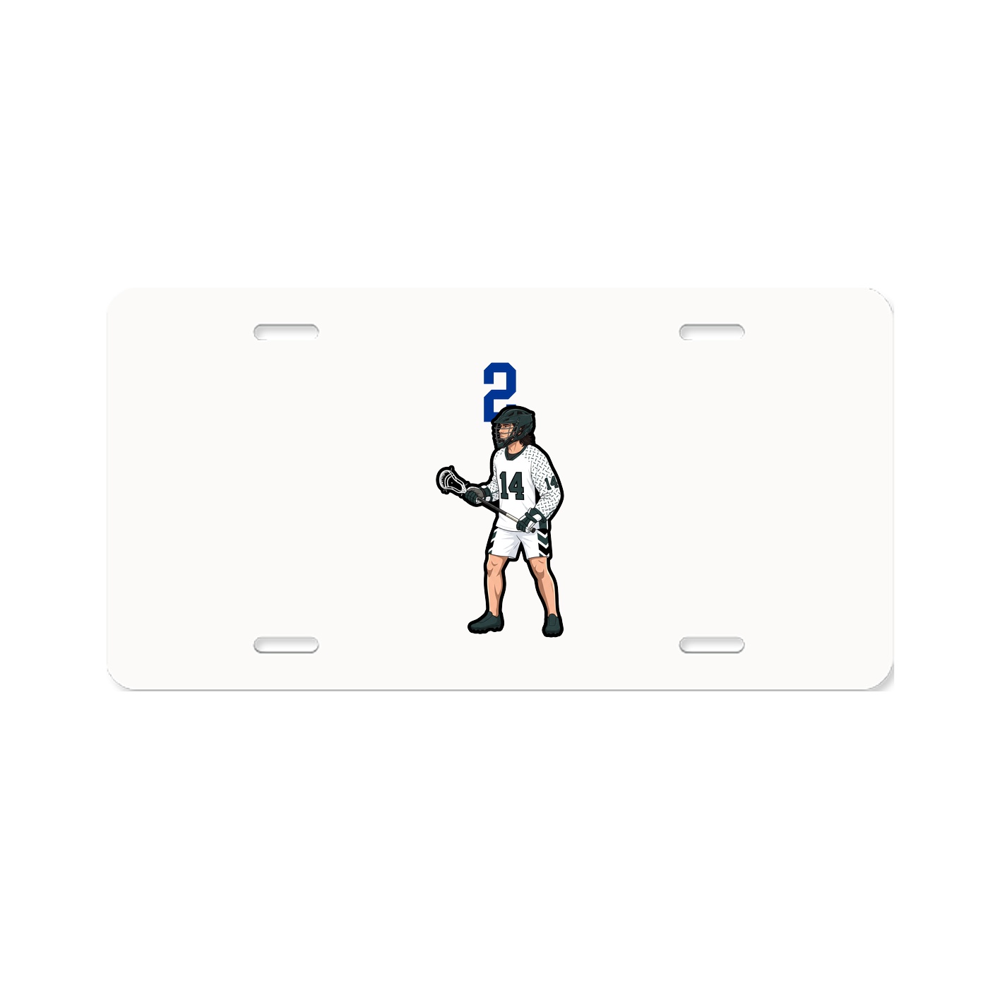 License Plate — Number Top in Classic