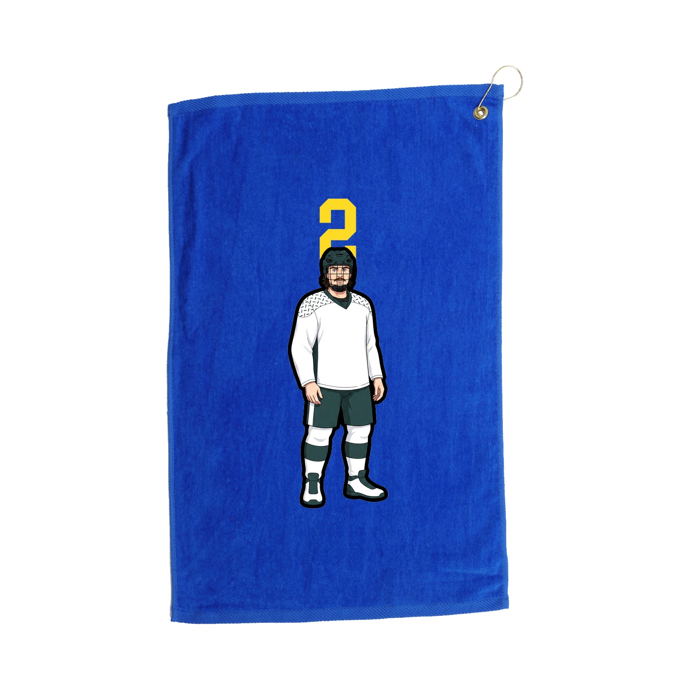 Golf Towel — Number Top in Royal