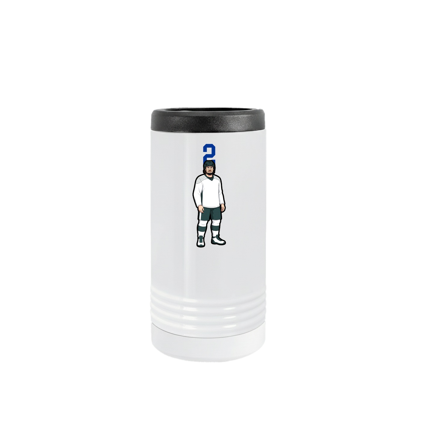 Slim Beverage Holder — Number Top in White