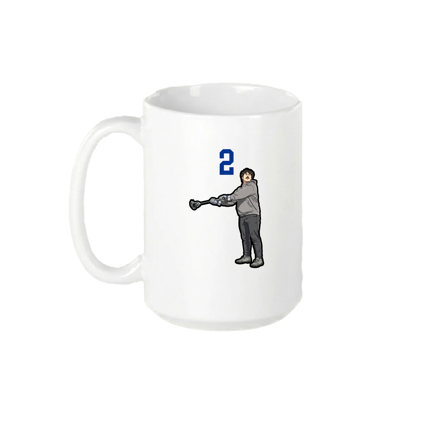 15oz Coffee Mug — Number Top in White